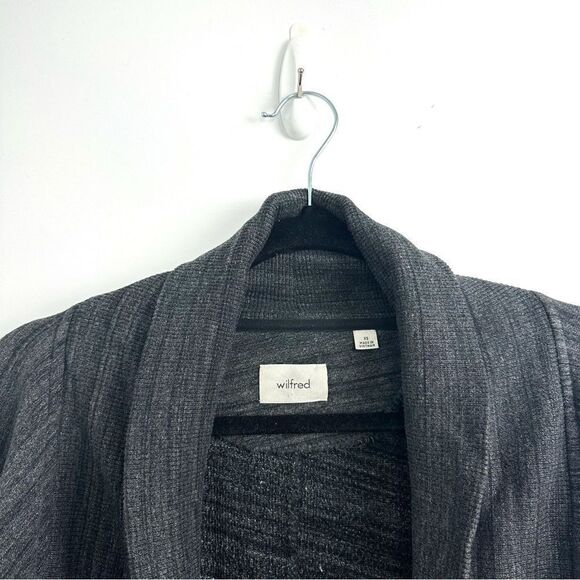 Aritzia Wilfred Diderot cocoon cardigan sweater dark grey Sz XS - Picture 4 of 9